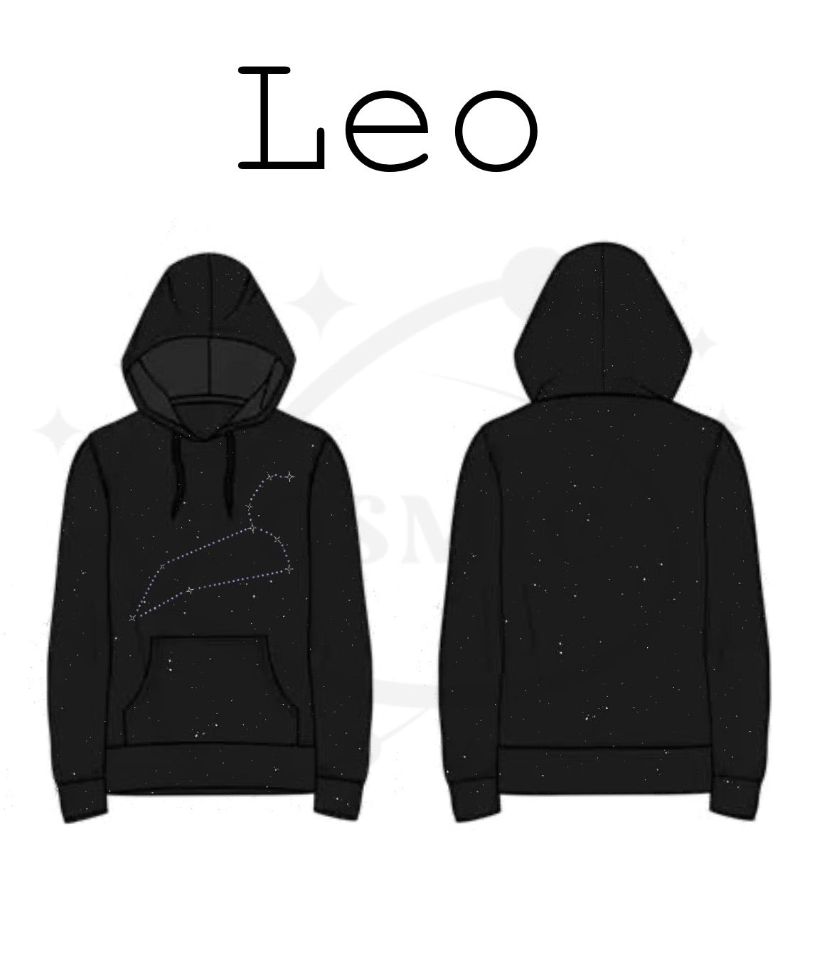Leo Constellation Rhinestone Zodiac Hoodie ✨