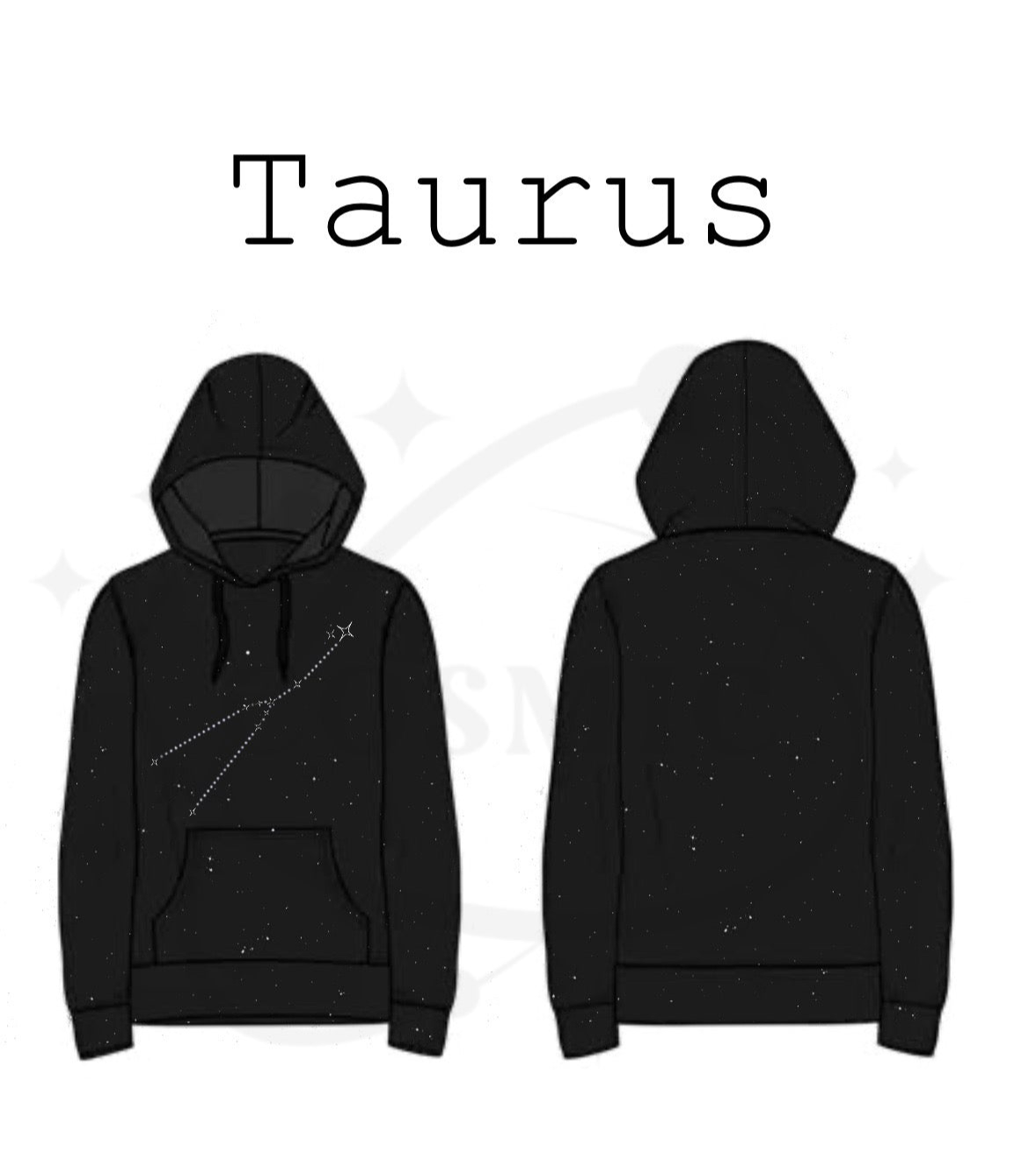 Taurus Constellation Rhinestone Zodiac Hoodie ✨